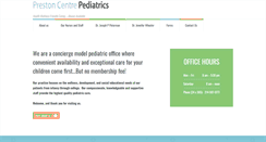Desktop Screenshot of prestoncentrepediatrics.com